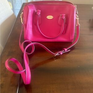 Coach Hot Pink Leather Handbag